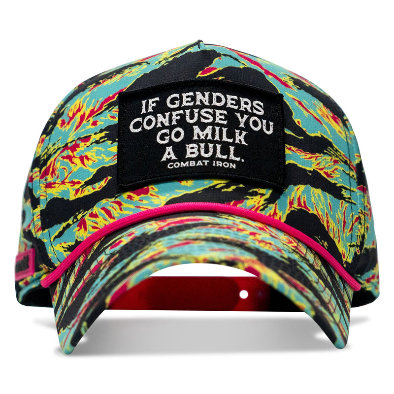 Load image into Gallery viewer, If Genders Confuse You Go Milk A Bull Patch Weekender Snapback Hat