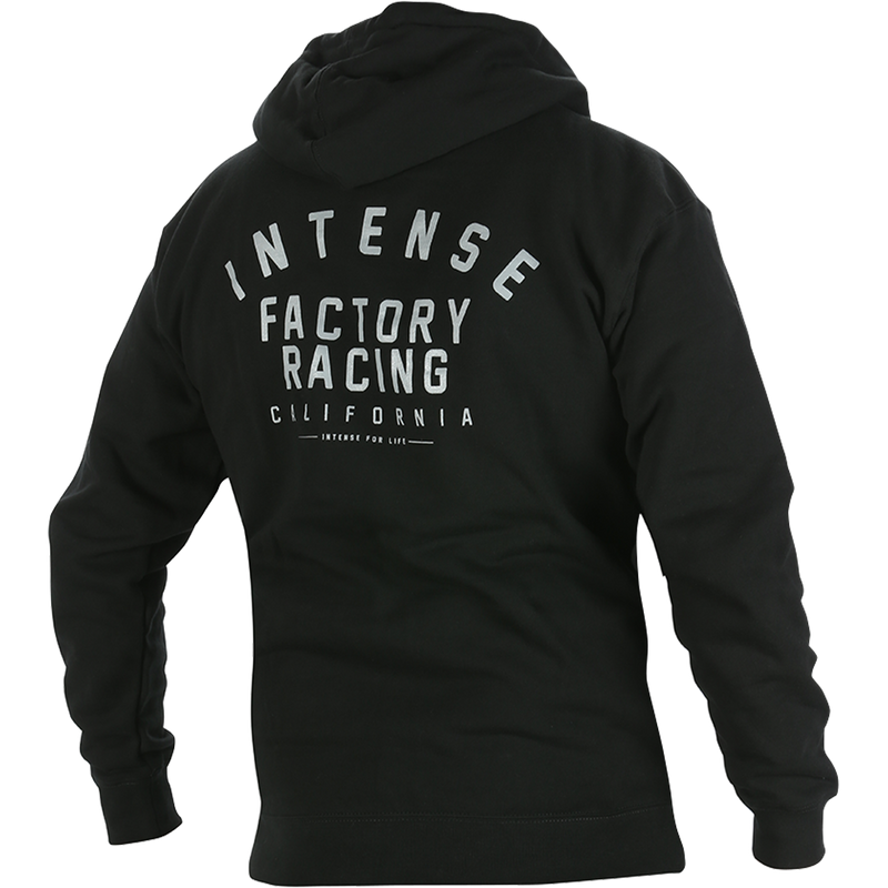 Load image into Gallery viewer, Men's INTENSE Factory Racing Black Zip-Up Hoodie