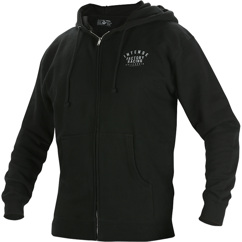 Load image into Gallery viewer, Men's INTENSE Factory Racing Black Zip-Up Hoodie