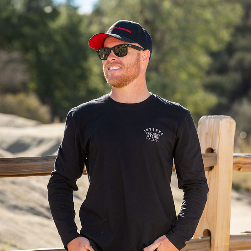 Load image into Gallery viewer, Men's INTENSE Factory Racing Black Long Sleeve Tee