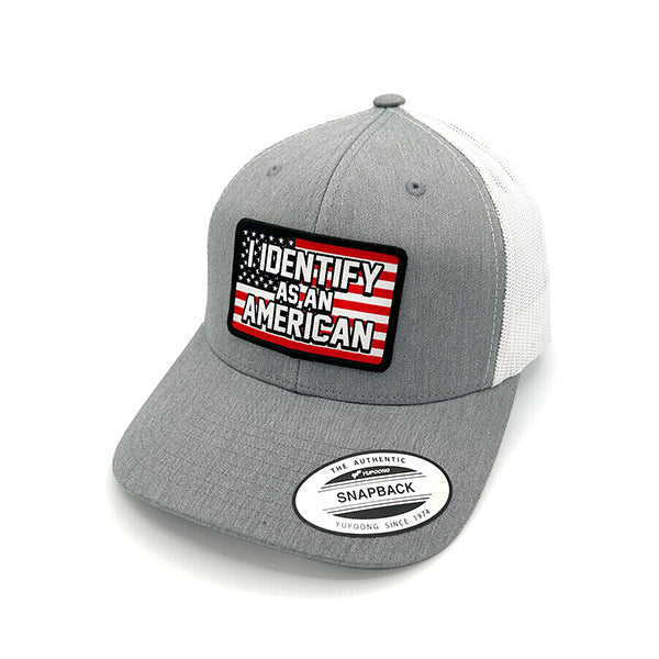 Load image into Gallery viewer, I Identify As An American Woven Patch Hat