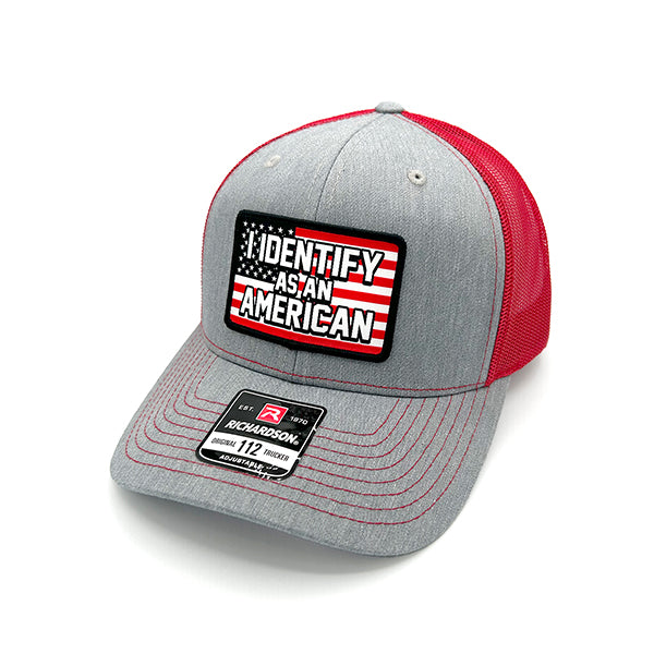 Load image into Gallery viewer, I Identify As An American Woven Patch Hat