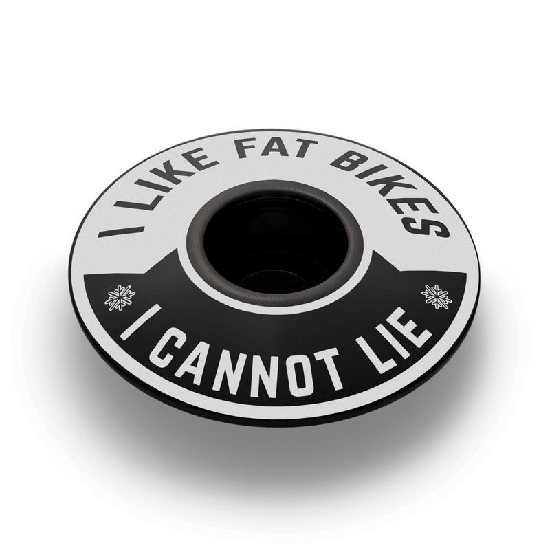 Load image into Gallery viewer, I Like Fat Bikes & I Cannot Lie Bicycle Headset Cap