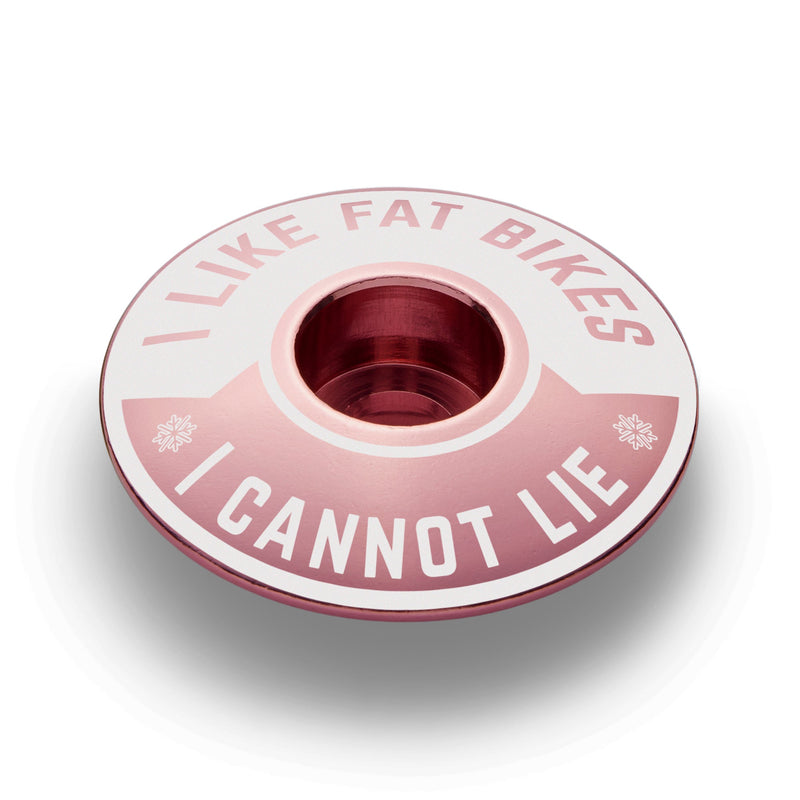 Load image into Gallery viewer, I Like Fat Bikes & I Cannot Lie Bicycle Headset Cap
