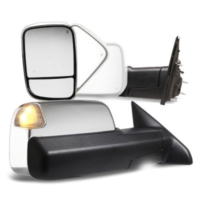 Load image into Gallery viewer, 2013-2022 Genuine Mopar Ram 2500 3500 4500 5500 Truck Power Folding Tow Mirrors Plug-and-Play Kit