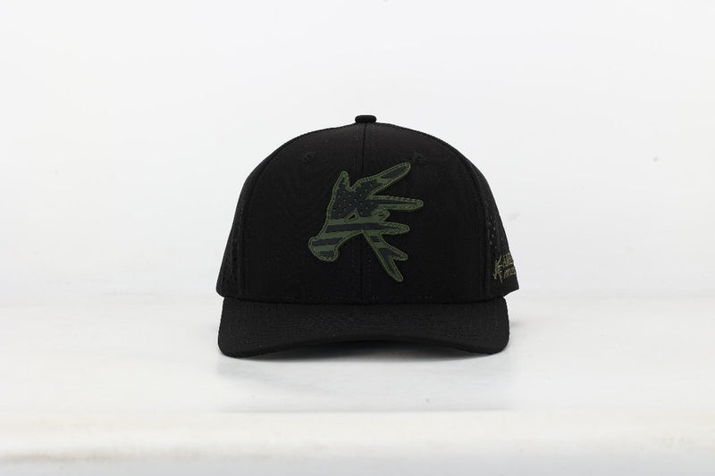 Load image into Gallery viewer, American Antler BLACK Stars and Bars Performance Snapback Hat