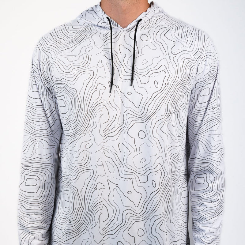 Load image into Gallery viewer, Men's Topographical Performance Hoodie
