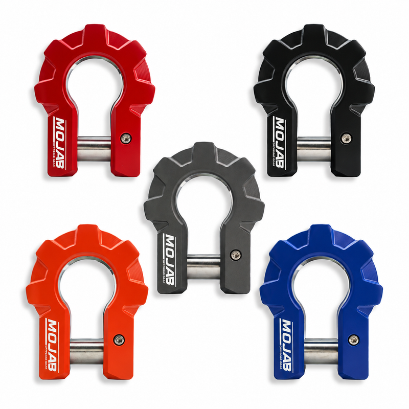 Load image into Gallery viewer, MOJAB 3/4'' Aluminum D-Shackle set-9 Ton