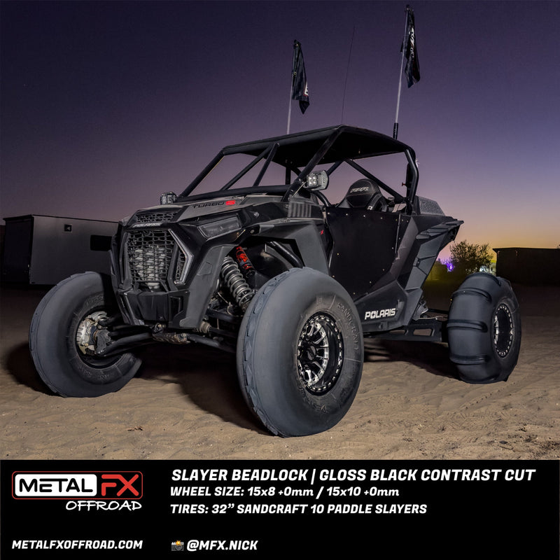 Load image into Gallery viewer, Slayer Beadlock | Gloss Black Contrast Cut