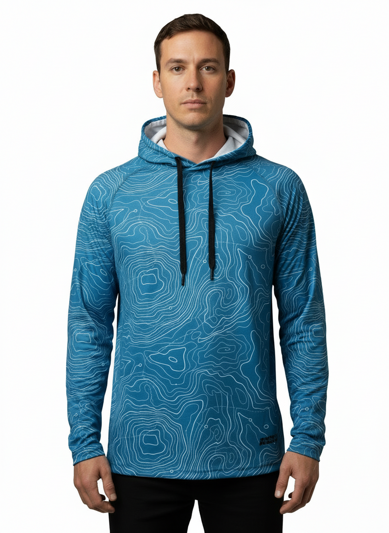 Load image into Gallery viewer, Men's Topographical Performance Hoodie