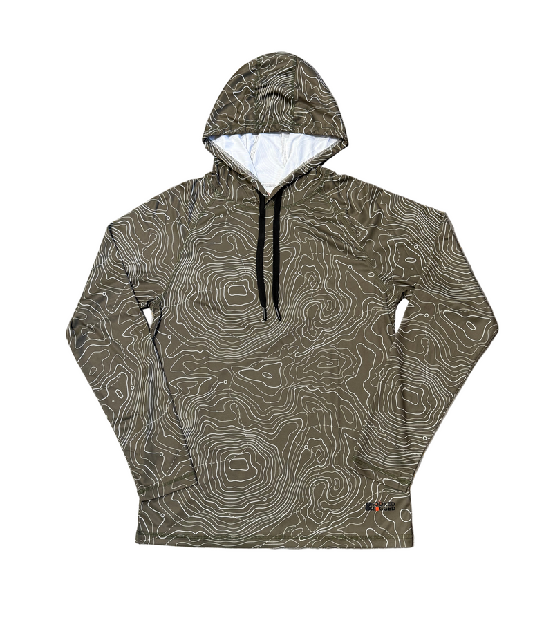Load image into Gallery viewer, Men's Topographical Performance Hoodie