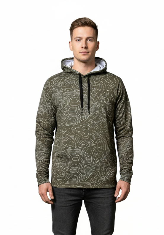 Load image into Gallery viewer, Men's Topographical Performance Hoodie