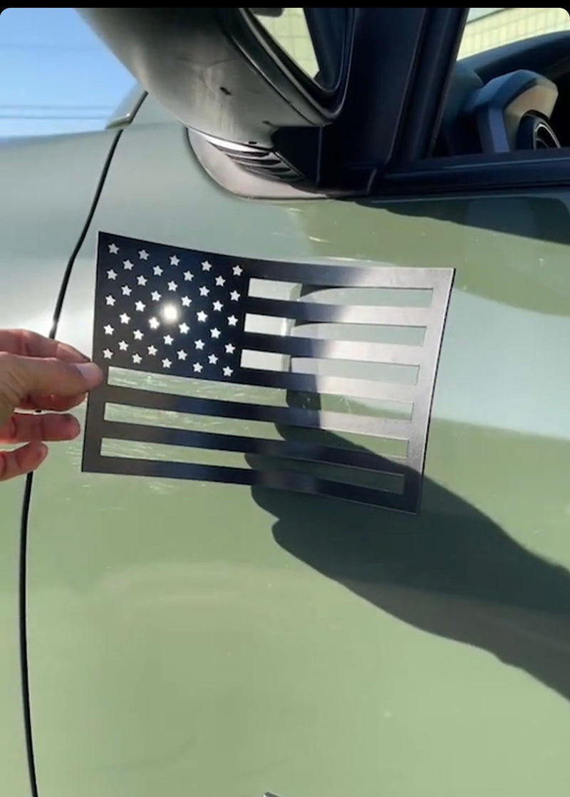 Load image into Gallery viewer, American Flag Vehicle Magnets - Black (Best-Seller)