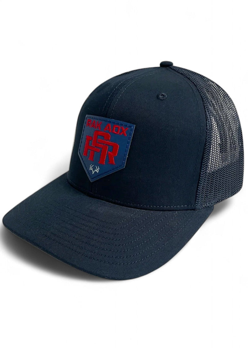 Load image into Gallery viewer, Blue and True Leather Patch Trucker