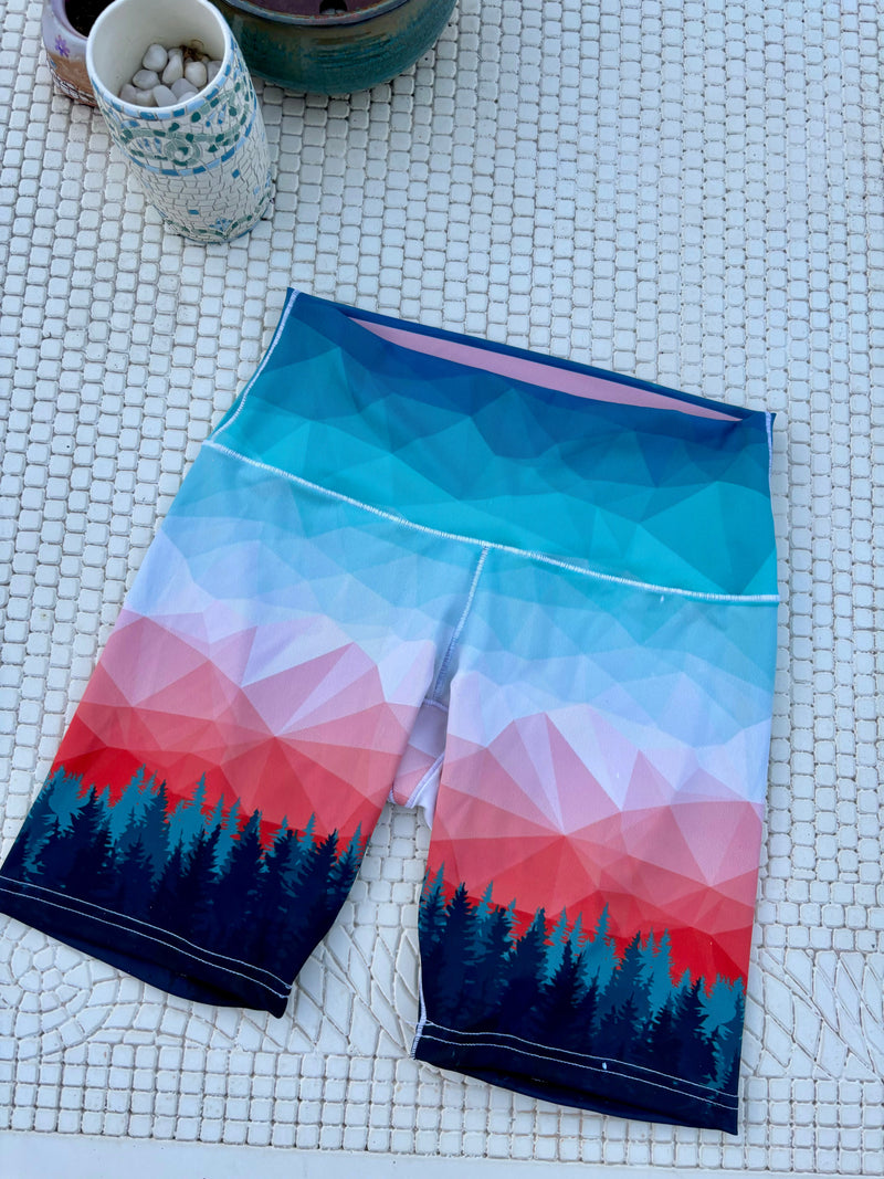 Load image into Gallery viewer, Treeline Trail Biker Yoga Shorts