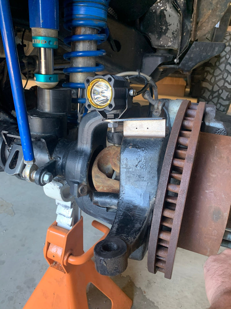 Load image into Gallery viewer, Currie Rock Jock Dana 60/70 Steerable Knuckle Pod Light Mounts for High Steer
