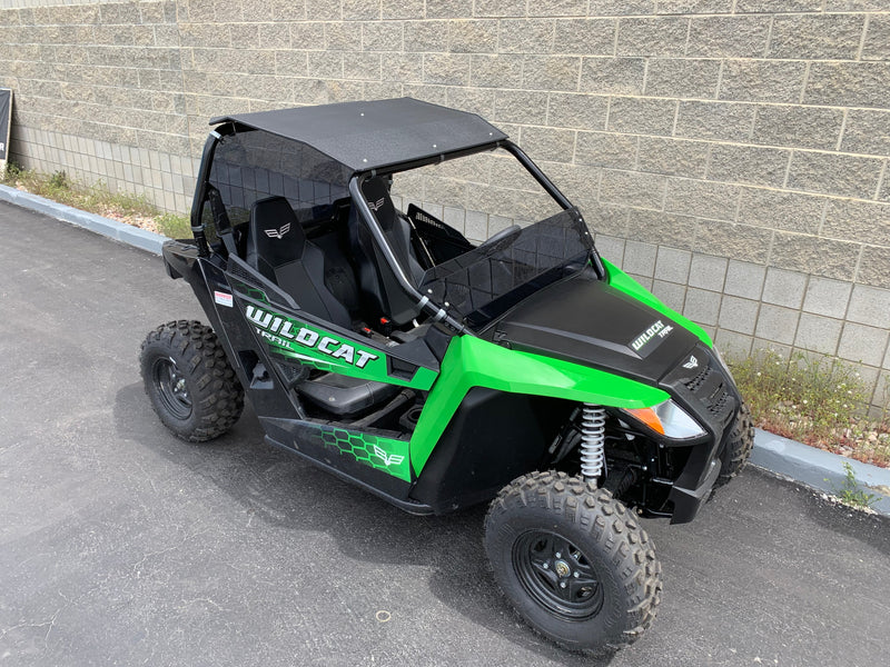 Load image into Gallery viewer, Wildcat Trail/Sport 700 Half Windshield with Billet Mounts