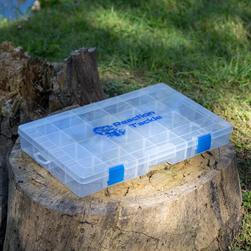 Load image into Gallery viewer, Reaction Tackle Basic Tackle Tray- Affordable, Lightweight Design with 2 Secure Clips