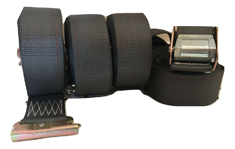 Load image into Gallery viewer, 2" x 16 Ft Interior Van Cam Buckle E-Track Strap w/ Spring E Fittings 4 PACK | C16E