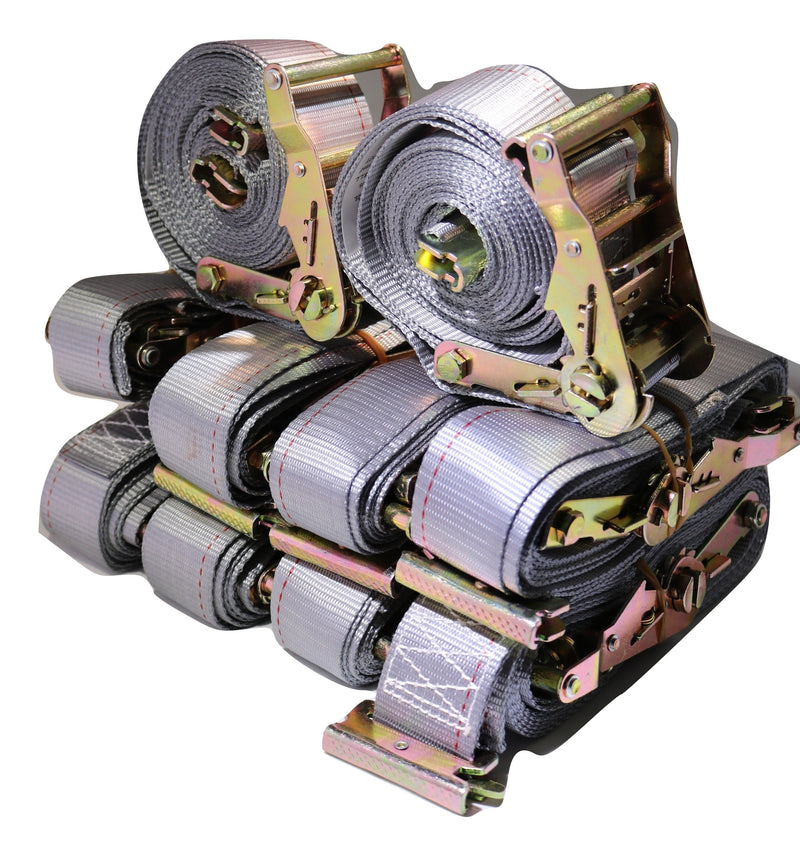 Load image into Gallery viewer, 2"x 16 Ft Logistic Van Ratchet E-Track Straps w/ Spring E Fittings | 50 PACK