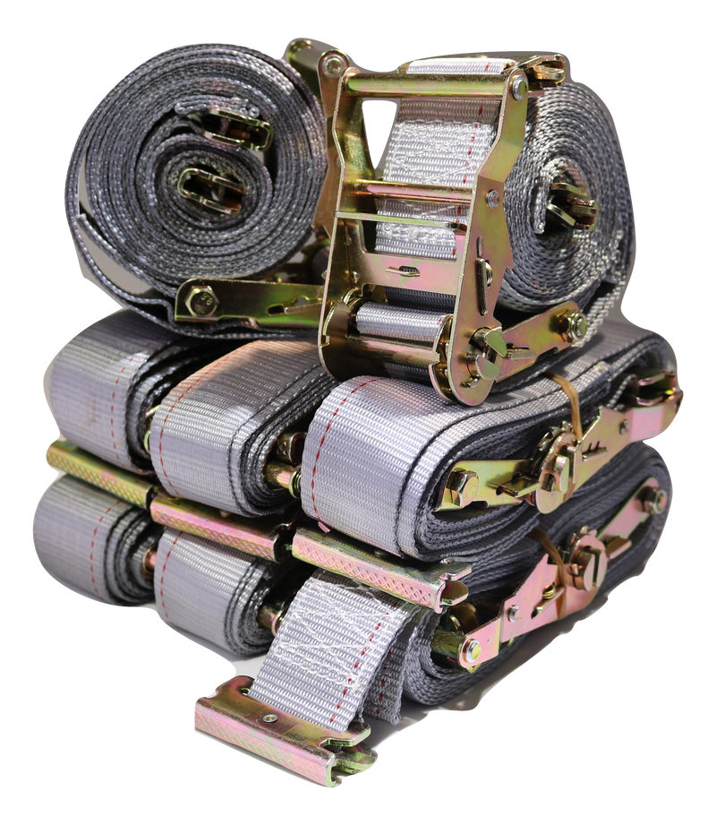 Load image into Gallery viewer, 2"x 16 Ft Logistic Van Ratchet E-Track Straps w/ Spring E Fittings | 16 PACK