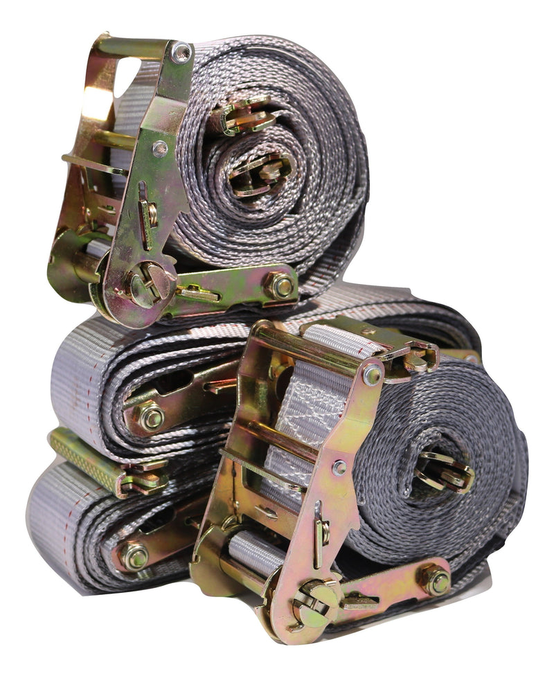 Load image into Gallery viewer, 2"x 16 Ft Logistic Van Ratchet E-Track Straps w/ Spring E Fittings | 4 PACK
