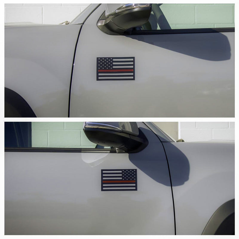 Load image into Gallery viewer, American Flag Vehicle Magnets - Black (Best-Seller)