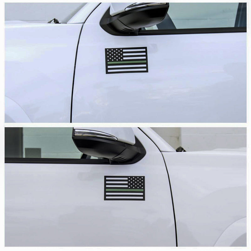 Load image into Gallery viewer, American Flag Vehicle Magnets - Black (Best-Seller)