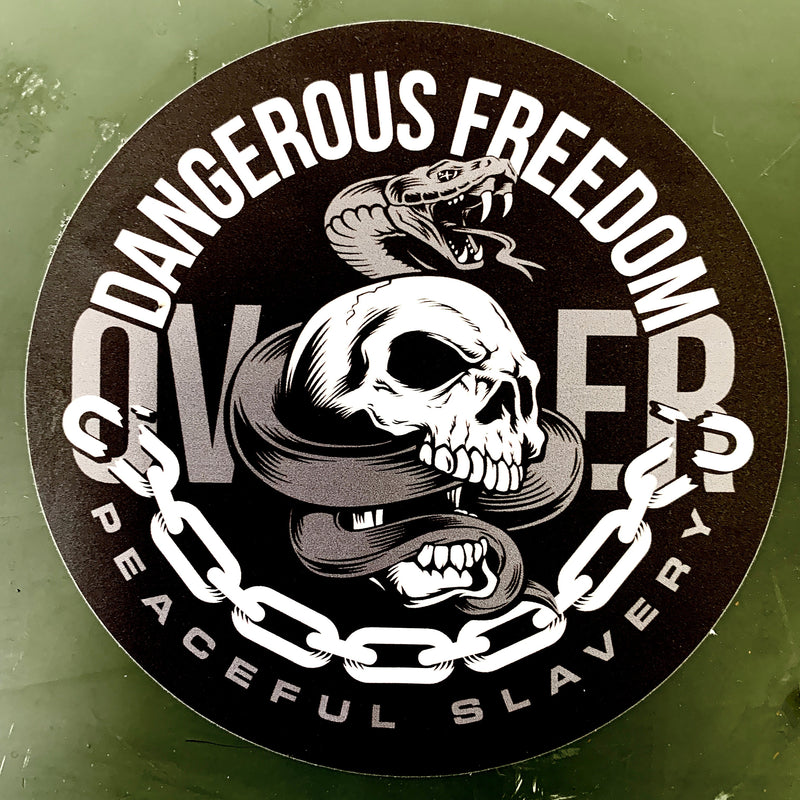 Load image into Gallery viewer, DANGEROUS FREEDOM OVER PEACEFUL SLAVERY DECAL