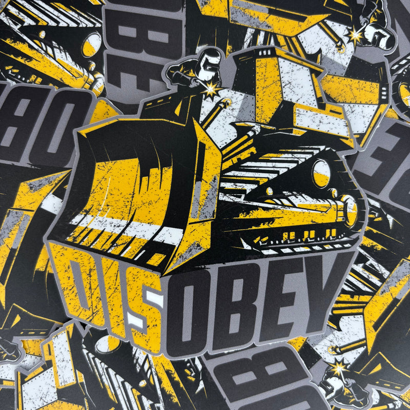 Load image into Gallery viewer, DISOBEY KILLDOZER 20TH ANNIVERSARY DECAL