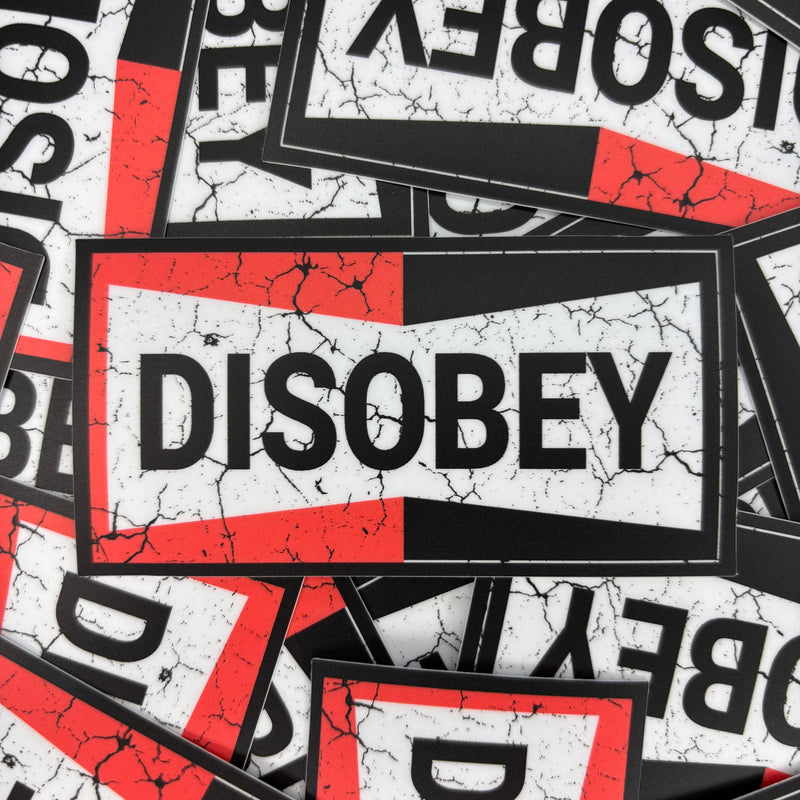 Load image into Gallery viewer, DISOBEY DECAL