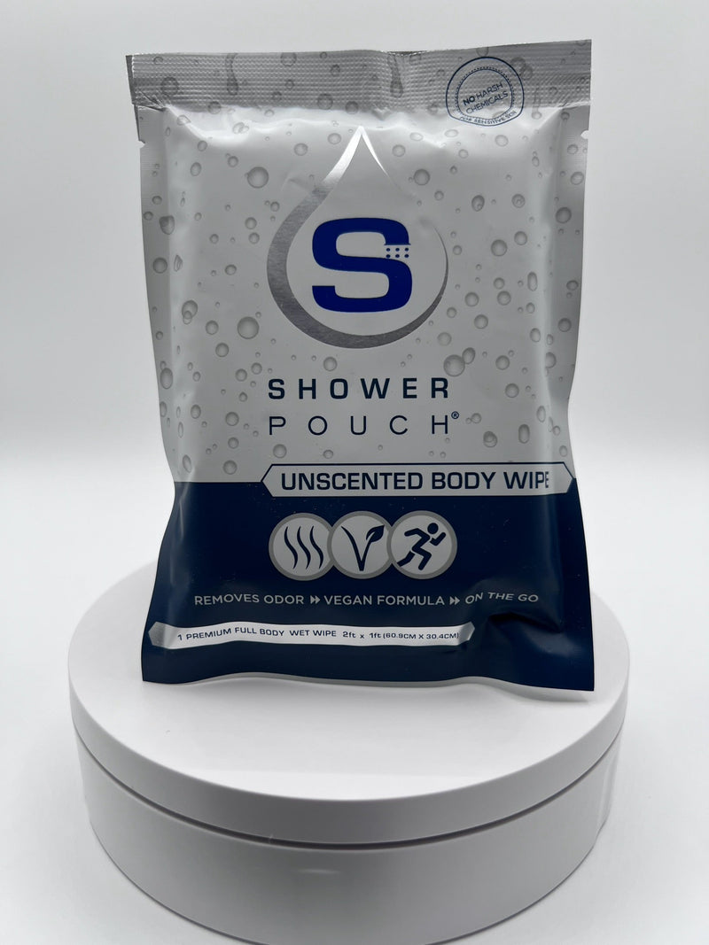 Load image into Gallery viewer, 20-pack Shower Pouch XL (2' x 1') Body Wipes