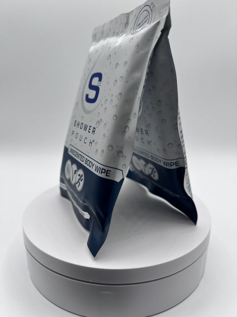 Load image into Gallery viewer, Adventure Sampler Kit: 4 Shower Pouches, 1 Hand Sanitizer (80%), and 1 Deodorant