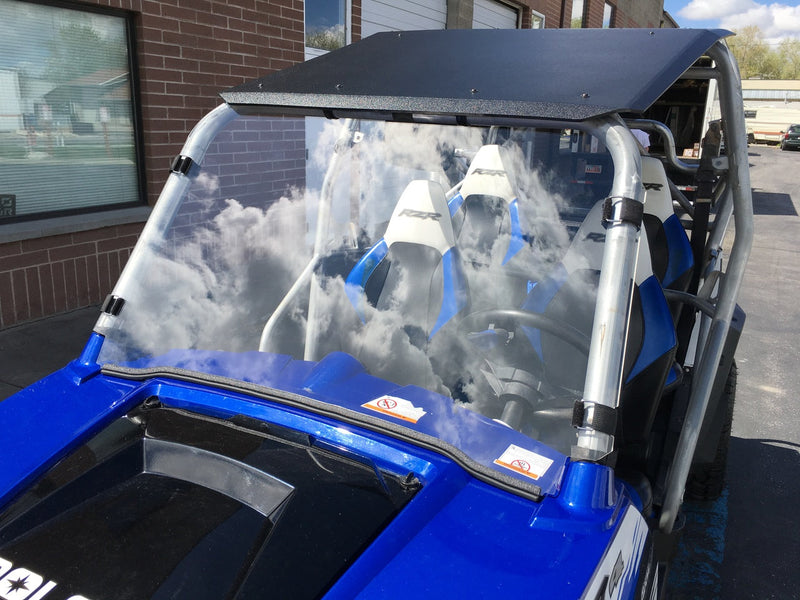 Load image into Gallery viewer, Full Polycarbonate Windshield with Quick Straps for RZR 570, 800, XP900 (upgrade options)