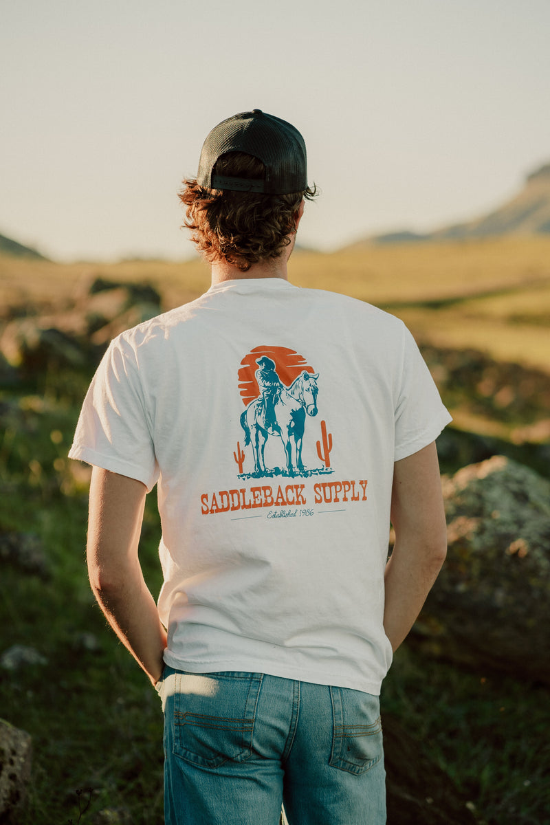 Load image into Gallery viewer, Cowboy & Trusty Steed Pigment Tee