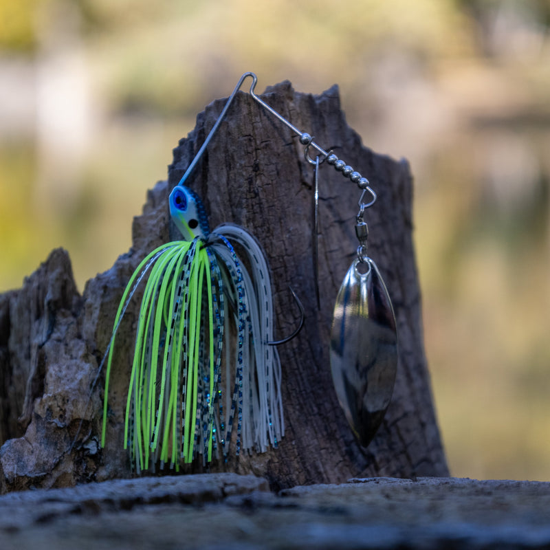 Load image into Gallery viewer, Reaction Tackle Tungsten Double Willow Blade Spinnerbait Jigs (2-Pack)