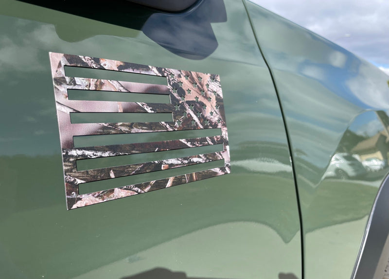 Load image into Gallery viewer, Woodland Ghost Camo American Flag Magnets - Camouflage