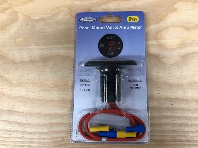 Load image into Gallery viewer, 29mm Panel Mount Volt & Ammeter (7-33V/0-25A)