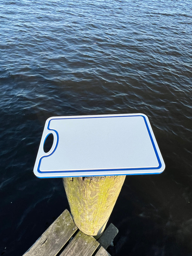 Load image into Gallery viewer, Made in the USA | Premium Cutting Board | Textured 1/2 inch HDPE UV Protected | Non-Skid or Mark Rubber Feet | Great for Boats & any Counter-top