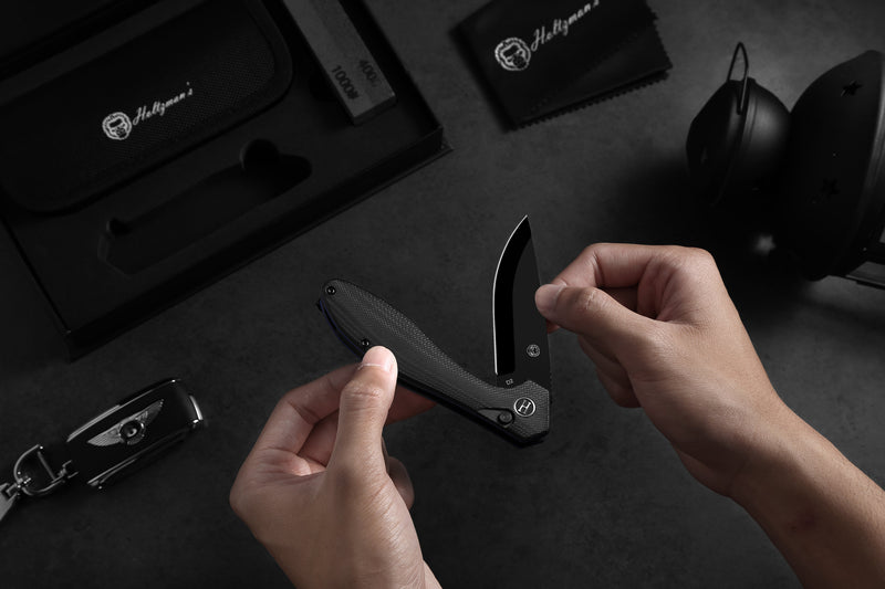 Load image into Gallery viewer, The Vector Folding Pocket Knife Giftset for Men and Women (Black)