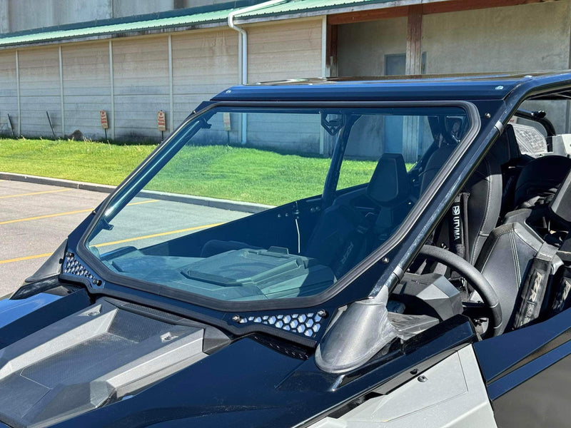 Load image into Gallery viewer, Moto Armor ABF Fabrication Pro Series Full Glass Windshield