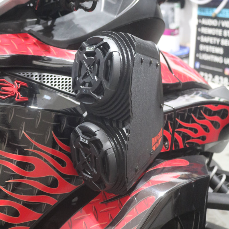 Load image into Gallery viewer, 2012 Can-Am Spyder Dual 4 inch Speaker Side Pods