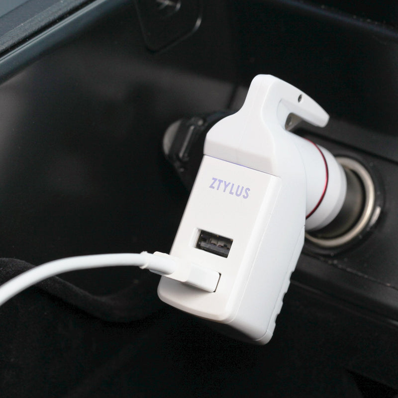 Load image into Gallery viewer, USB Car Charger Emergency Tool (White)