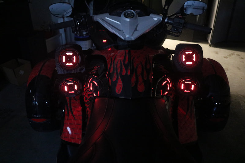 Load image into Gallery viewer, 2012 Can-Am Spyder Dual 4 inch Speaker Side Pods