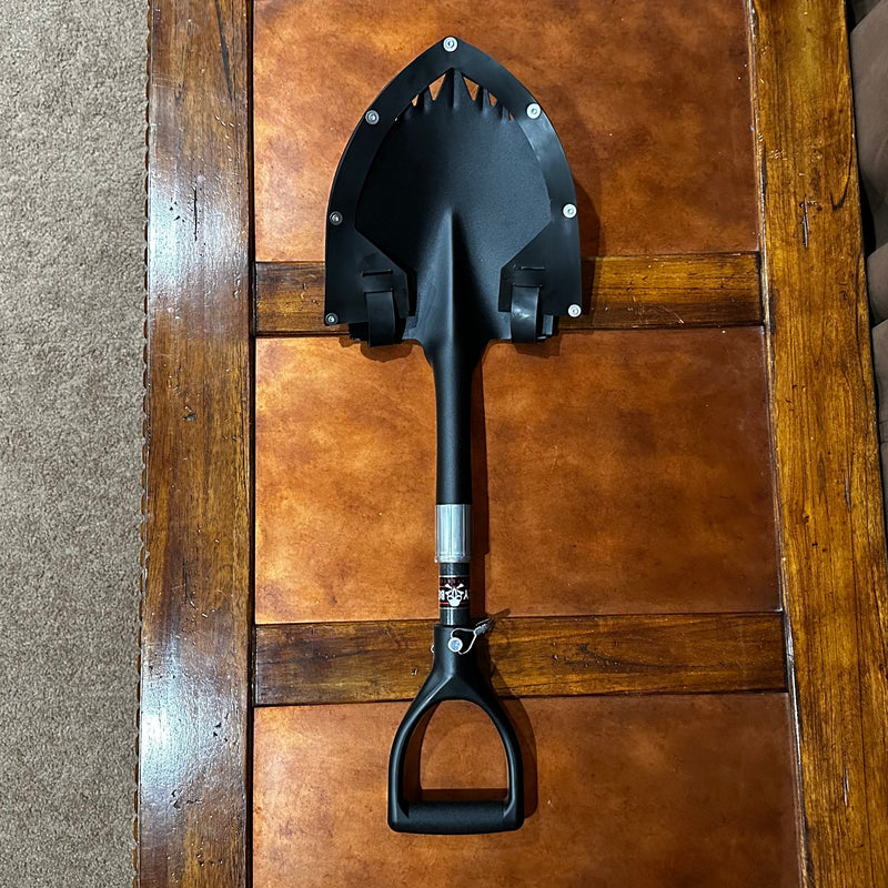 Load image into Gallery viewer, Krazy Beaver Mini Shovel with guard (Textured Black Head / Black Handle # 45641)