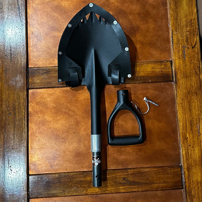 Load image into Gallery viewer, Krazy Beaver Mini Shovel with guard (Textured Black Head / Black Handle # 45641)