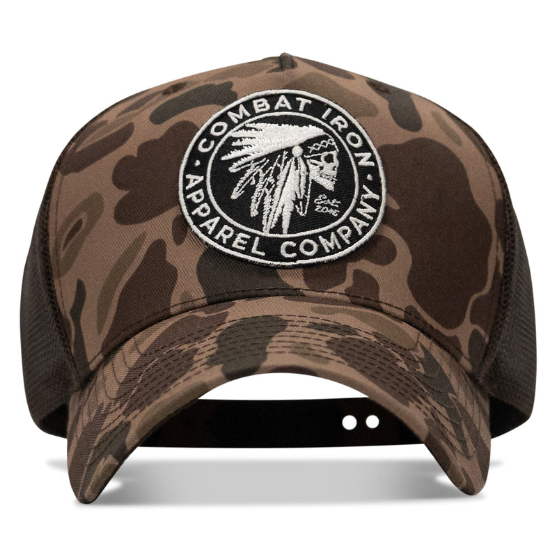 Load image into Gallery viewer, Indian Chief Skull Patch Snapback
