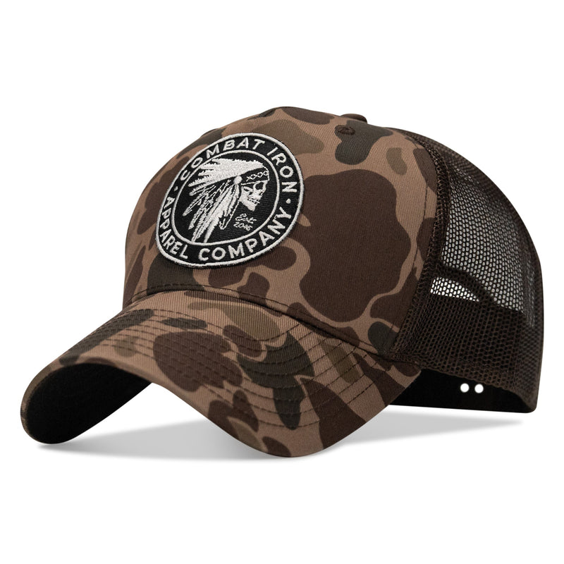 Load image into Gallery viewer, Indian Chief Skull Patch Snapback
