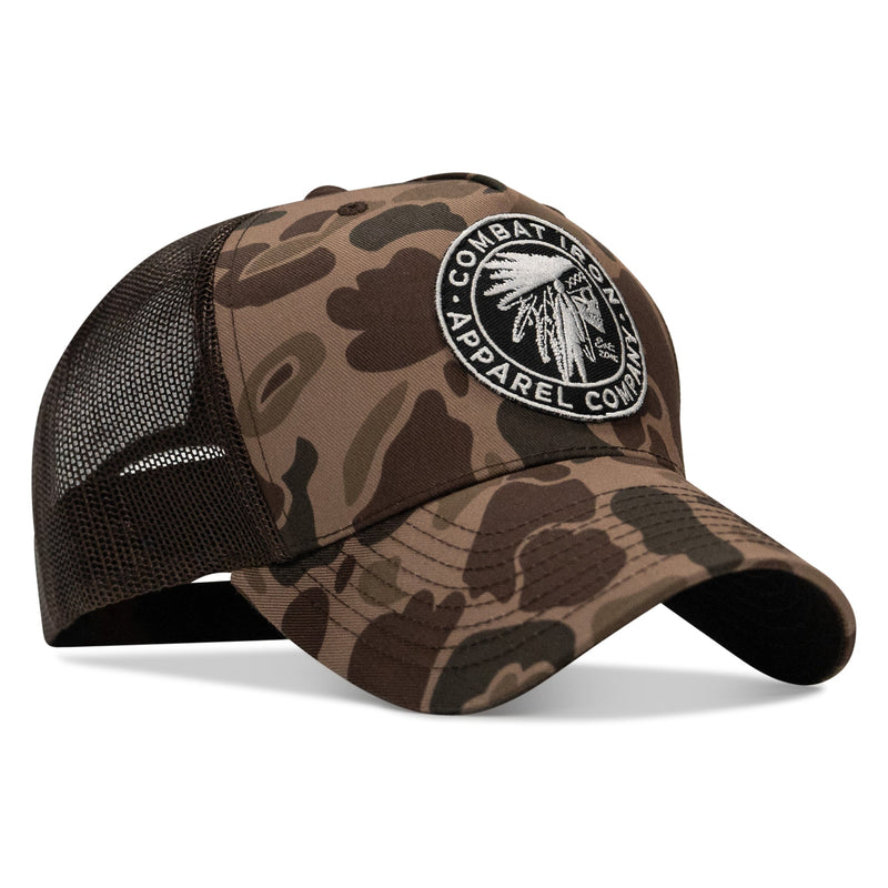 Load image into Gallery viewer, Indian Chief Skull Patch Snapback