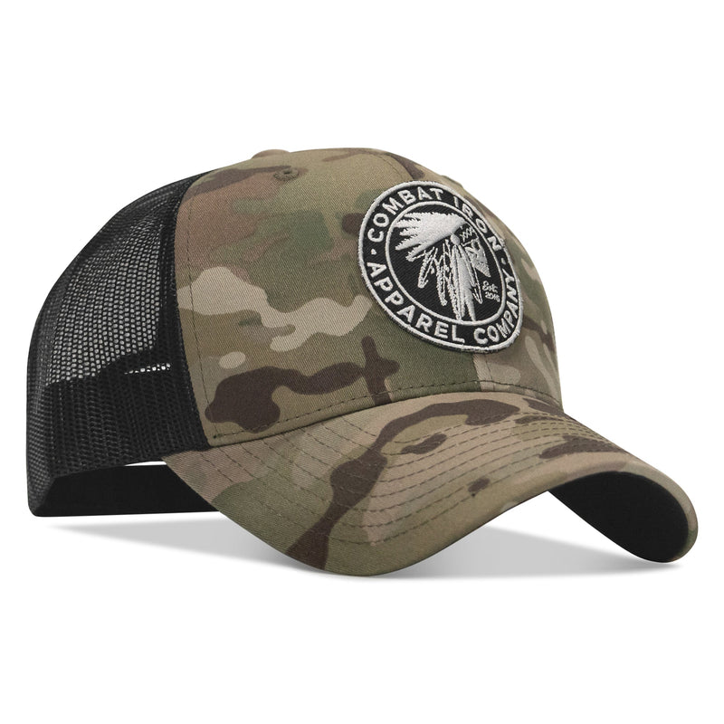 Load image into Gallery viewer, Indian Chief Skull Patch Snapback